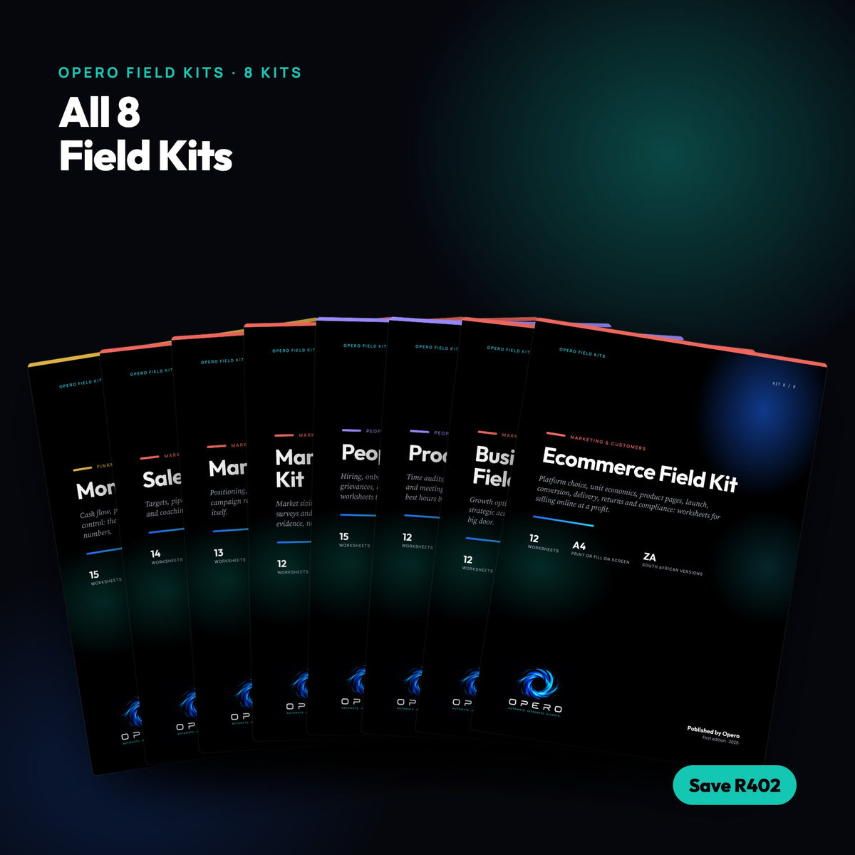 All 8 Field Kits by Opero