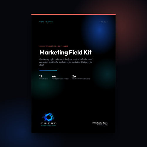 Marketing Field Kit by Opero