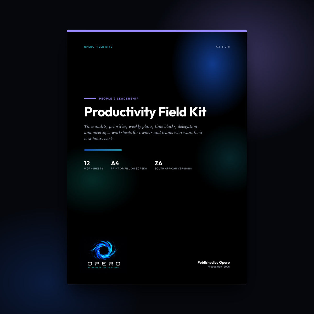 Productivity Field Kit by Opero