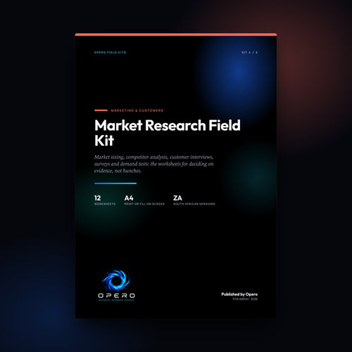 Market Research Field Kit by Opero