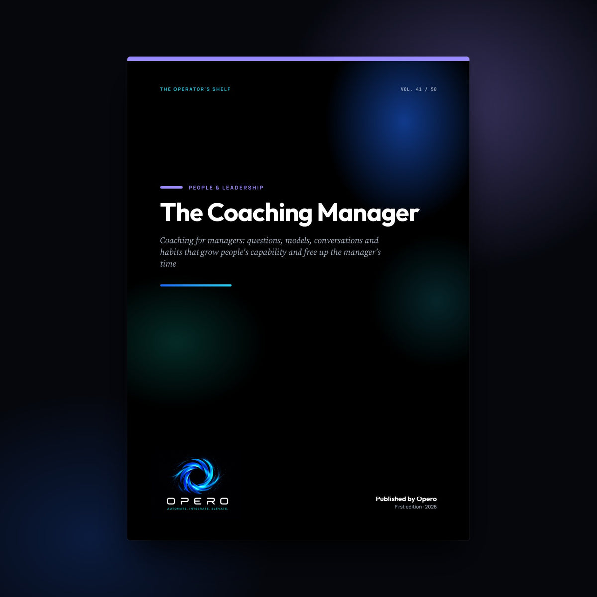 The Coaching Manager by Opero